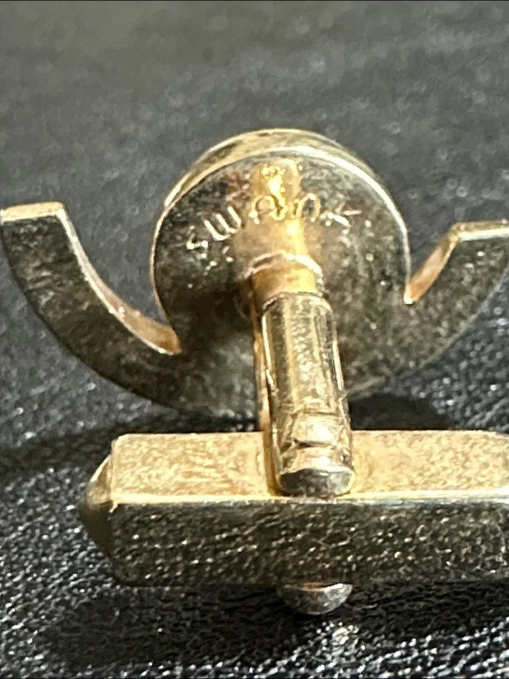 SWANK Gold Tone Cuff Links